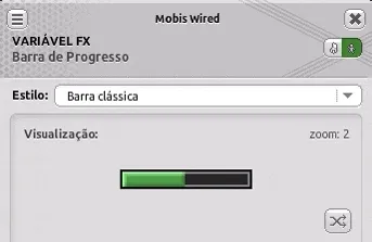 Prévia da Barra de Progresso alternando valores ao usar a Visualização Aleatória