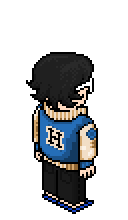 Avatar voltado para o norte, direção 0.