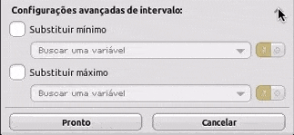 Configurações avançadas de intervalo da Barra de Progresso usando uma variável de mobi